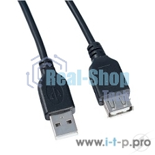 Кабель PERFEO USB2.0 A вилка - А розетка, 0,5 м. (U4501)