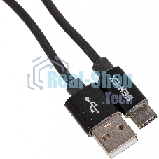 Кабель USB (m)-USB Type-C (m) 1м черный
