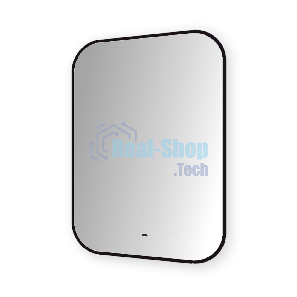 Зеркало Bau Black Rand 60х80, с LED фоновой подсветкой, бесконтактным сенсором, черной окантовкой