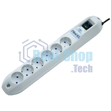 Сетевой фильтр Pilot GL 6 розеток (5 евро + 1 без заземления) 3 м Surge protector Pilot GL 6 outlets (5 euro + 1 without ground) 10A/2.2kVt, 3m