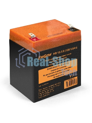 Батарея для ИБП ExeGate EX285951RUS HR 12-5.8 (12V 5.8Ah 1223W, клеммы F2)
