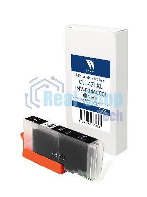 Картридж струйный NVPrint CLI-471XL (NV-0346C001) черный для Canon Pixma MG5740/MG6840/MG7740/TS5040/TS6040/TS8040/TS9040 (12 мл) совместимый