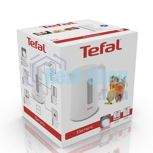 Электрочайник Tefal KO120130 белый/бежевый, 0.5 л, 650 Вт, скрытый нагревательный элемент