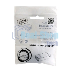 Переходник HDMI-VGA Cablexpert A-HDMI-VGA-02, 19M/15F, Jack3.5 аудиовыход