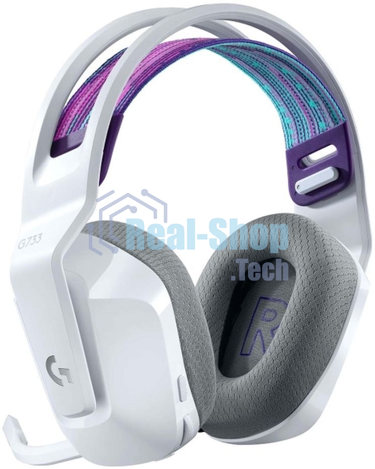 Гарнитура беспроводная LOGITECH G733 LIGHTSPEED Wireless RGb Gaming Headset - белый - 2.4GHZ - EMEA