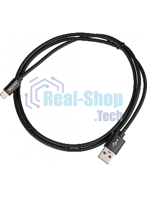 Кабель USB (m)-Lightning (m) 1м черный