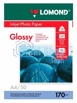 Фотобумага Lomond односторонная глянцевая 170 г/м2 A4/50л.