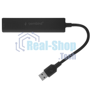 USB-концентратор Gembird UHB-C354, USB 3.0, USB 4 порта, USB с доп питанием