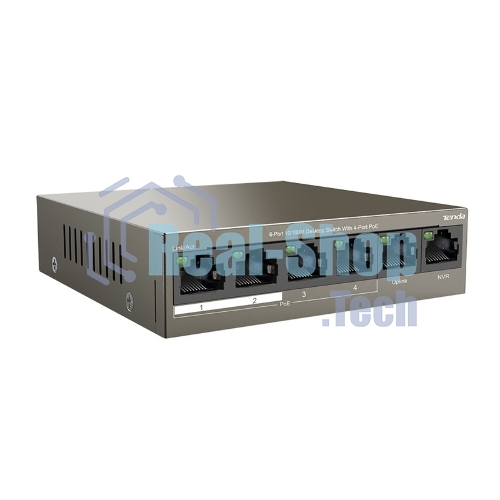 Коммутатор Tenda TEF1106P-4-63W 6PORT 100M 4POE