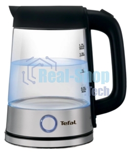 Электрочайник Tefal KI750D30 серебристый, 1.7 л, 2400 Вт, скрытый нагревательный элемент