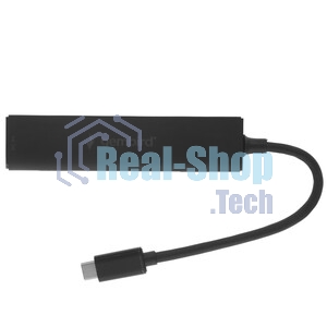 USB-концентратор Gembird UHB-C364, USB 3.0, USB 4 порта, USB Type-C / с доп питанием