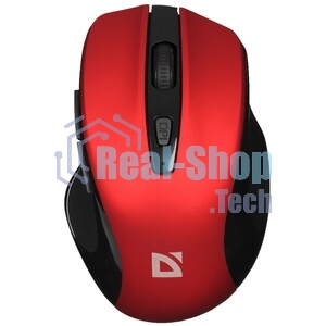Мышь беспроводная Defender Prime MB-053 красный, 1600 dpi, радиоканал, USB, кнопки - 6