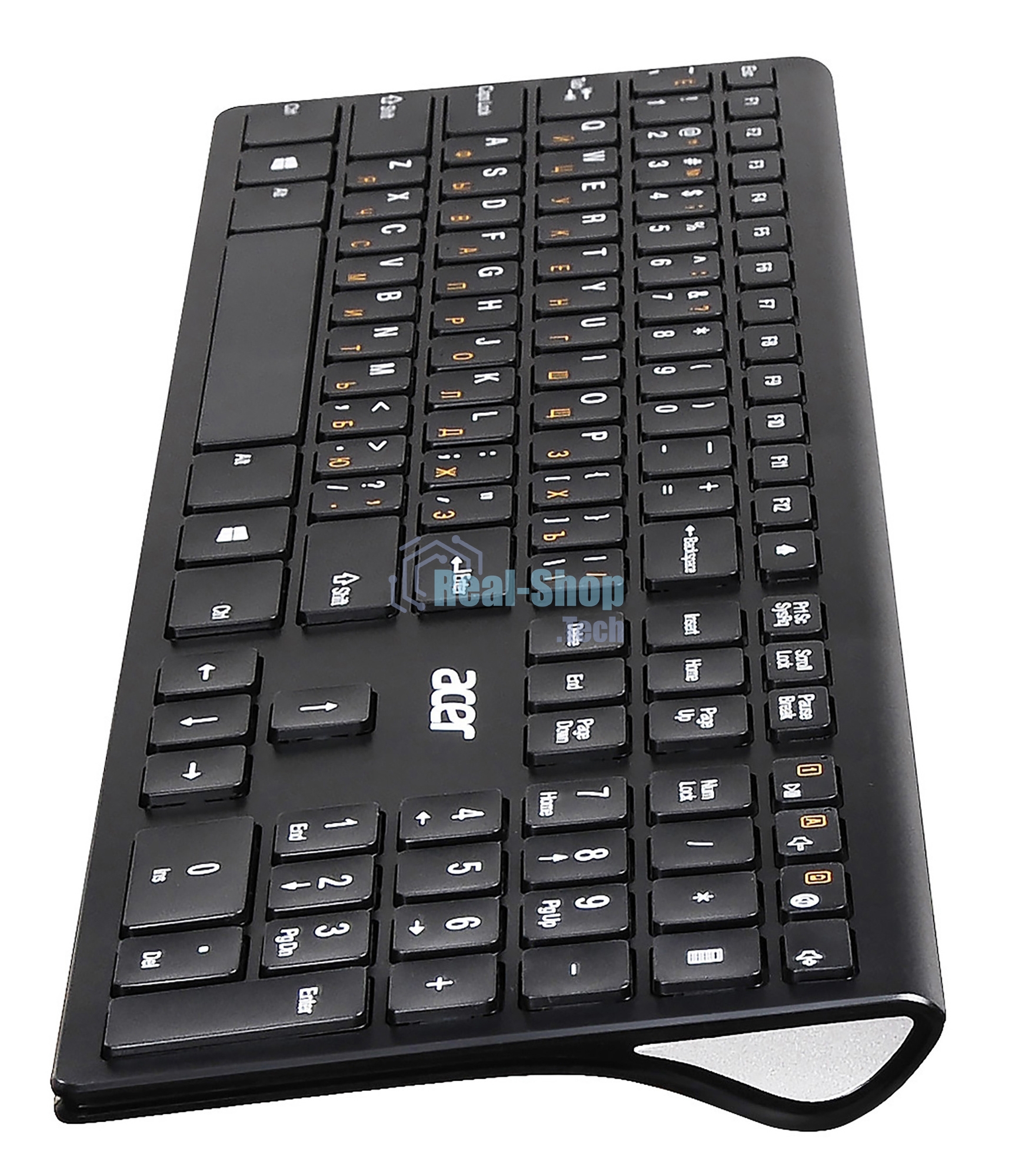 Клавиатура беспроводная Acer OKR020, USB, Радиоканал, черный