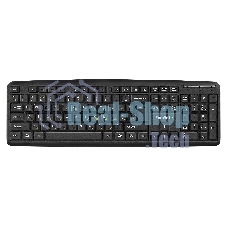 Клавиатура проводная Professional Standard LY-331L2-OEM (USB, полноразмерная, влагозащищенная, 104кл., Enter большой, длина кабеля 2,2м, черная, brown box)