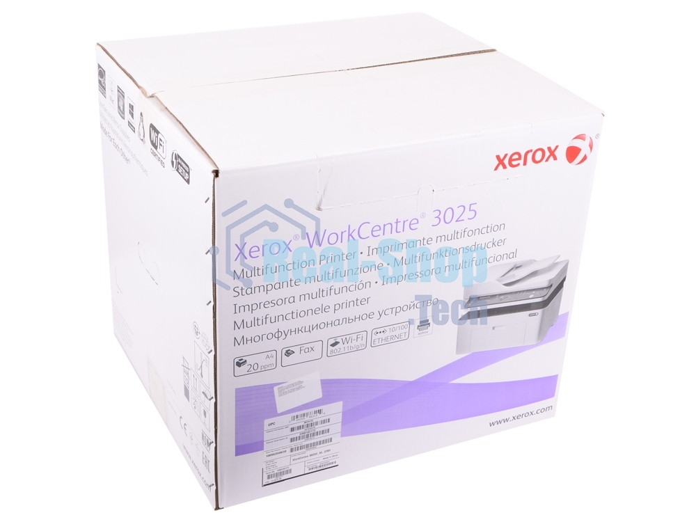 МФУ лазерное Xerox WorkCentre 3025NI (WC3025NI#), A4, ч/б, печ. до 20 стр/мин., скан. до 17 стр/мин., 1200 x 1200 dpi (печать) 600 x 600 dpi (скан.), Wi-Fi, Ethernet, USB
