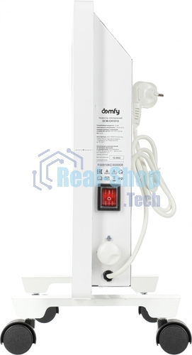Конвектор Domfy DCW-CH1010 белый, 15 м², 1000 Вт, термостат