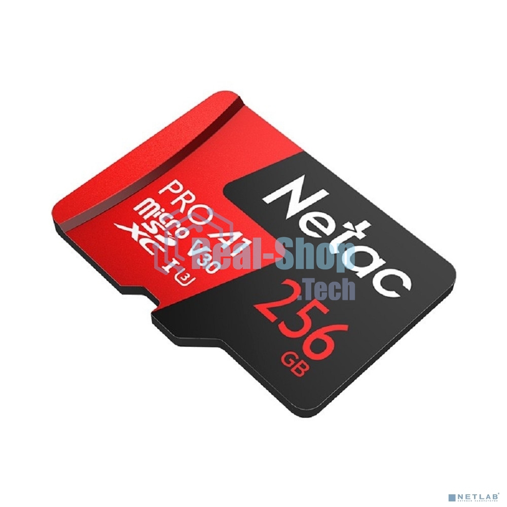 Флеш Карта MicroSD card Netac P500 Extreme Pro 256Gb, retail version w/SD adapter