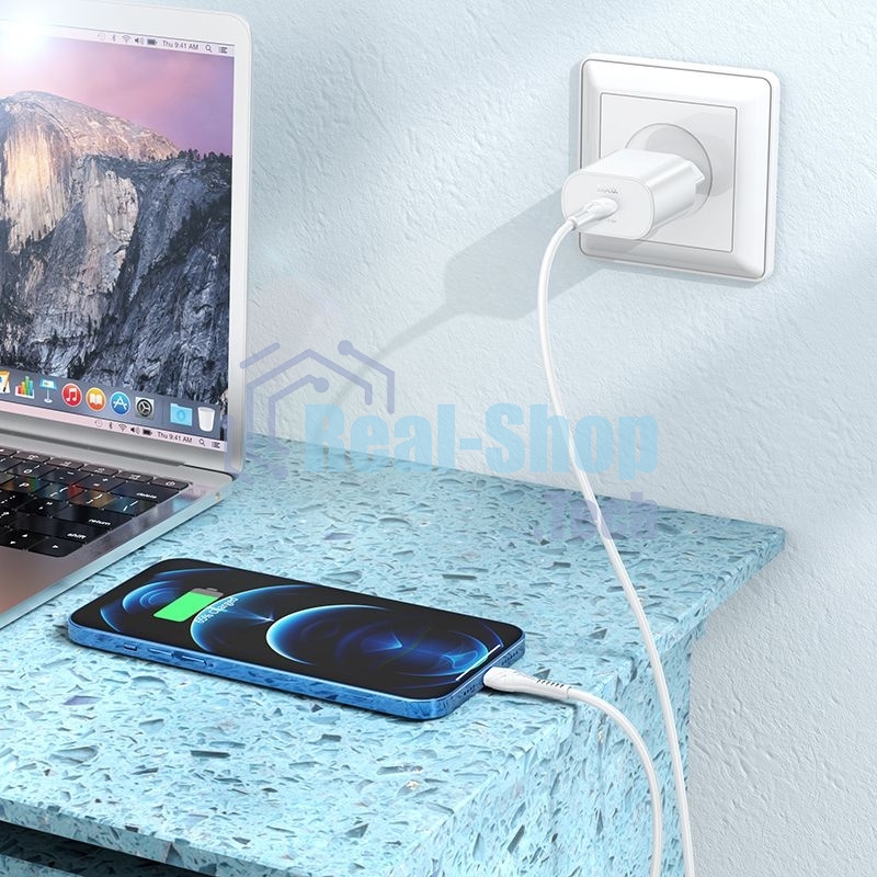 Сетевое зарядное устройство Hoco N22 25W (PD+QC+AFC) USB Type-C универсальное белый