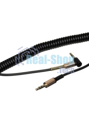 Кабель Cablexpert аудио 90˚ CCAB-01-35MML-1MB, 3.5 Jack (M)/3.5 Jack (M), черный, 1м, блистер
