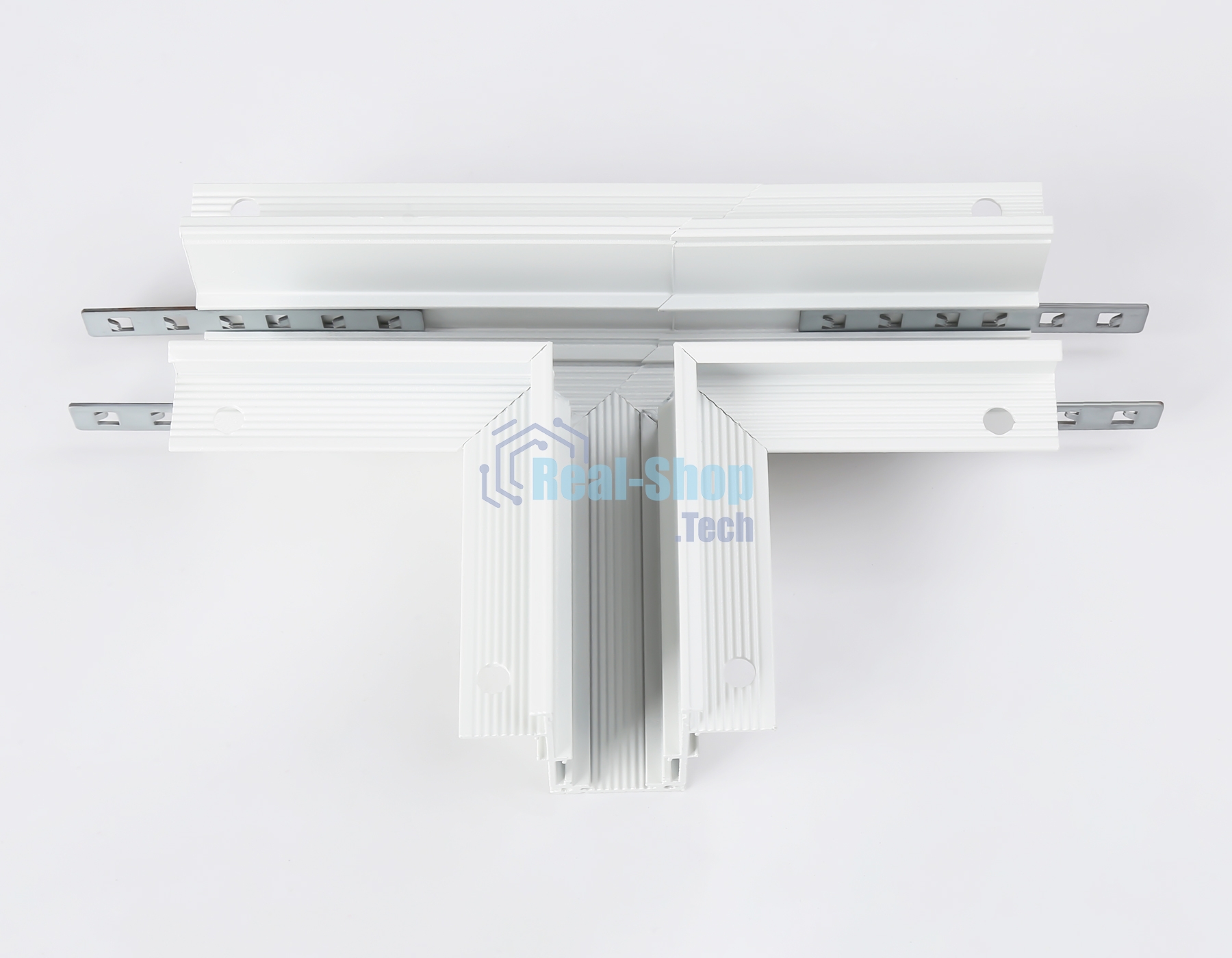 GL3355 WH белый коннектор т-образный встраиваемый 170*85*46,8