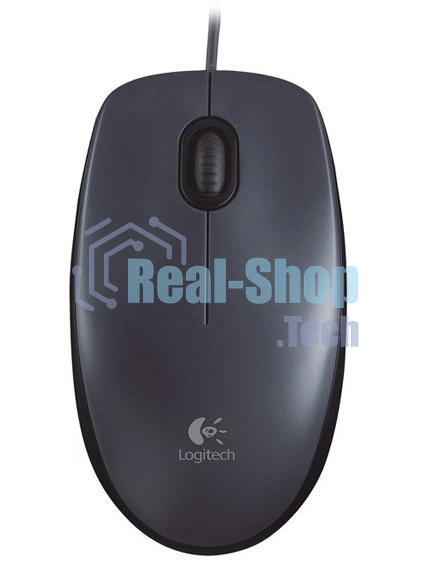 Мышь проводная Logitech M90 черный/серый, 1000 dpi, USB, кнопки - 3