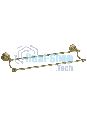 Держатель для полотенец Potato Bronze настенный, двойной 65 см P2609 антикварная бронза