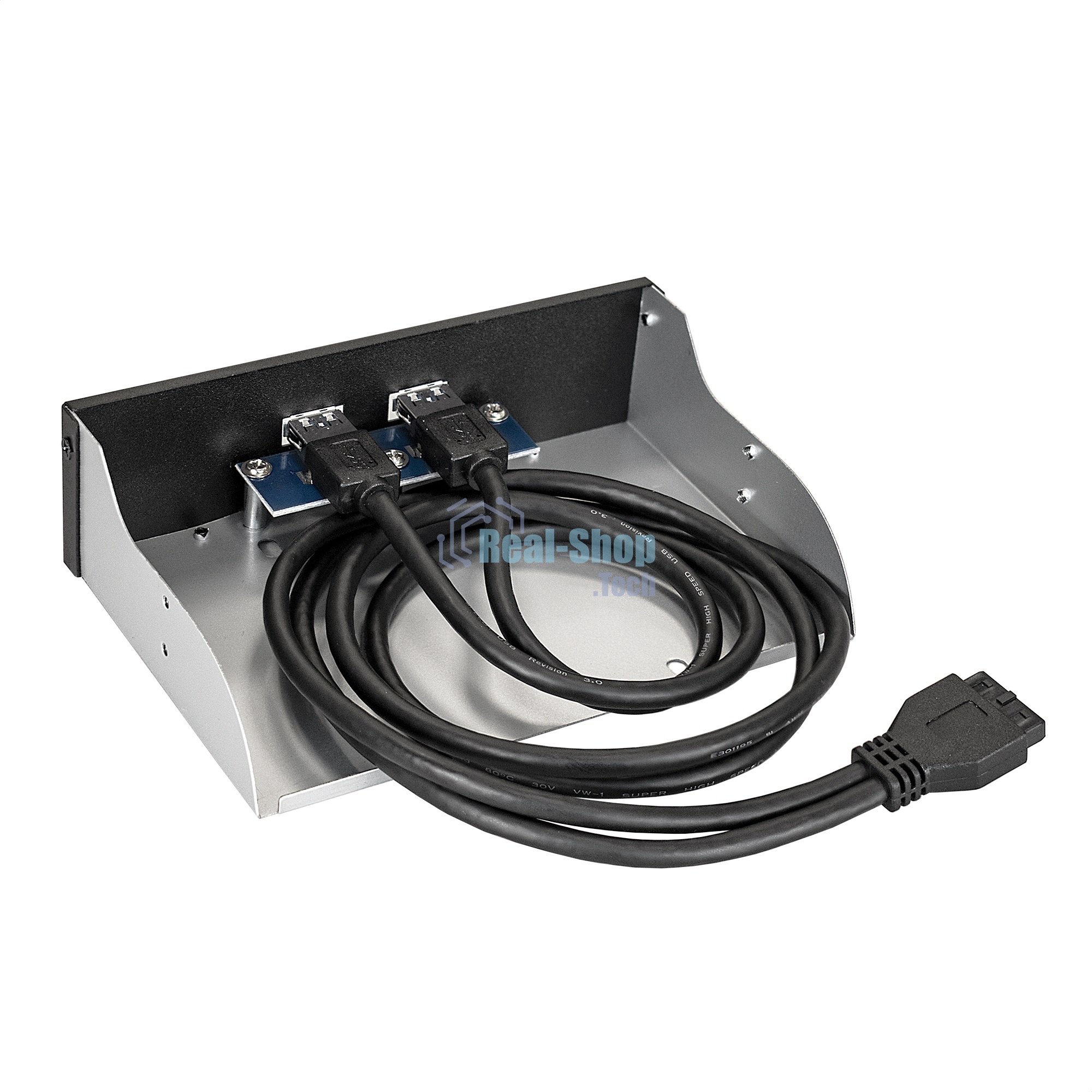 Планка USB на переднюю панель ExeGate U5H-615, 5,25