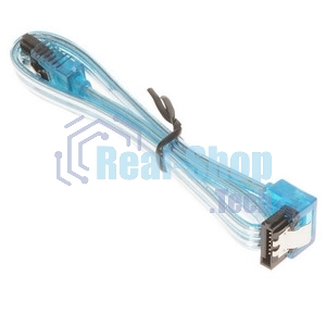 Кабель интерфейсный SATA Cablexpert CC-SATAM-DATA90-TR-30CM, Sata3 7pin/7pin, мет.защелка, угловой разъем, 30 см, прозрачный, пакет