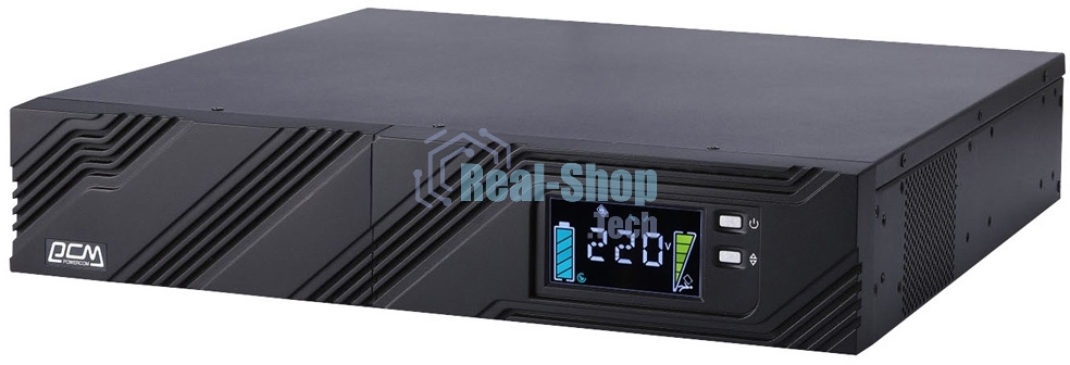Источник бесперебойного питания Powercom Smart King Pro+ SPR-2000 LCD 1600Вт 2000ВА черный
