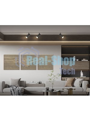 Трековый светильник GL2315 BK черный IP20 24W 3CCT 3000-6400K 48V D65*140