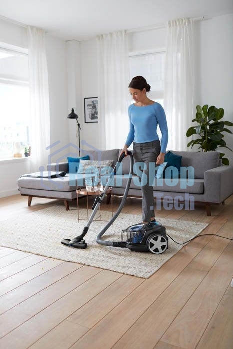 Пылесос Philips FC9331/09 черный/синий, 237/900 Вт, уборка сухая, пылесборник контейнер 1.5 л