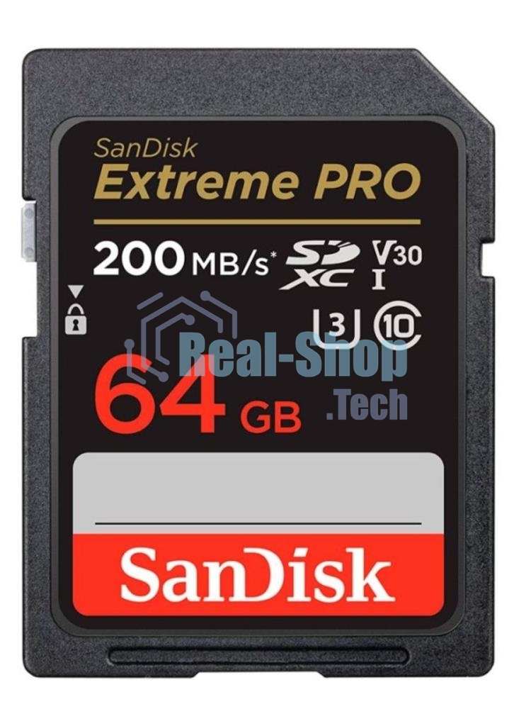 Флеш карта SanDisk Extreme PRO 64GB SDXC Memory Card 200MB/s