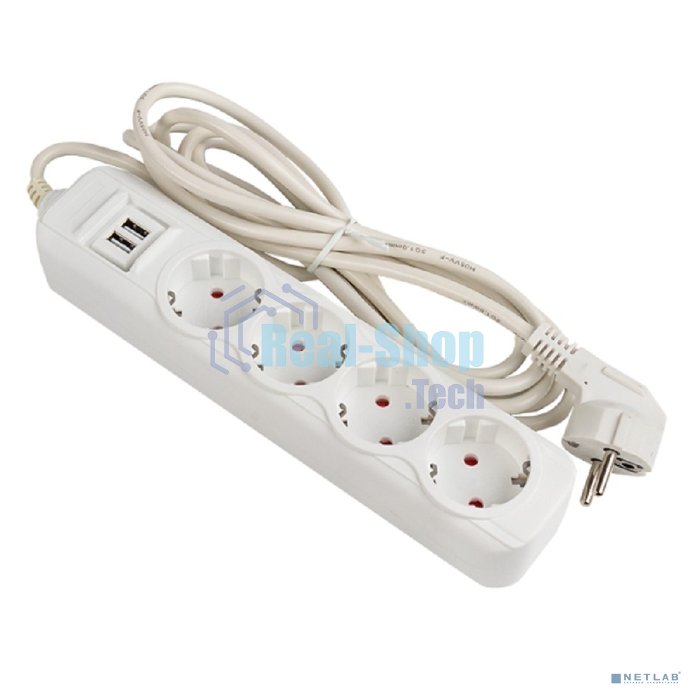 Удлинитель EKF UBA16-2USB-4-05i Удлинитель 