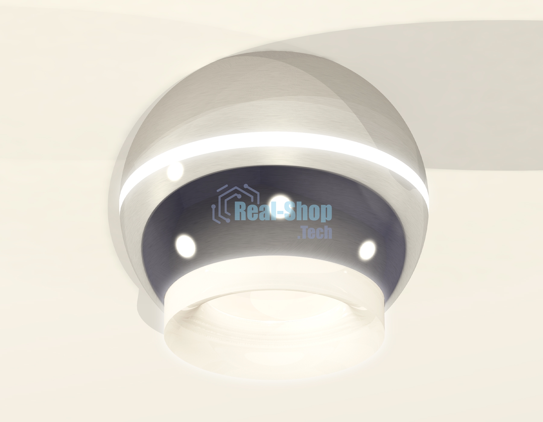 Светильник Ambrella Light XS1104030 PSL/FR серебро полированное/белый матовый MR16 GU5.3 LED 3W 4200K (C1104, N7165)