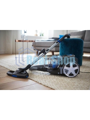 Пылесос Philips FC9331/09 черный/синий, 237/900 Вт, уборка сухая, пылесборник контейнер 1.5 л