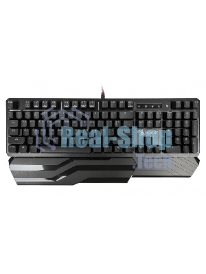 Клавиатура проводная A4 B975 механическая черный USB Gamer LED (подставка для запястий)