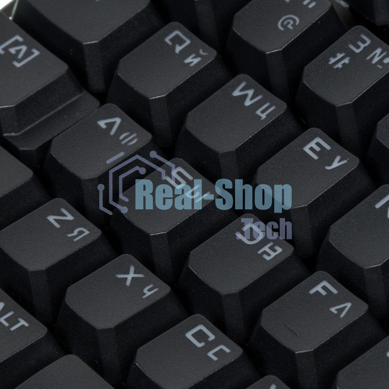 Клавиатура проводная A4 B975 механическая черный USB Gamer LED (подставка для запястий)