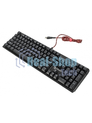 Клавиатура проводная A4 B975 механическая черный USB Gamer LED (подставка для запястий)