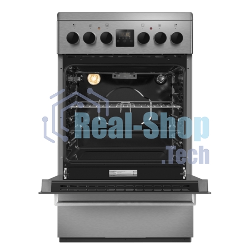 Плита электрическая Maunfeld MEC55CS08D серебристый, конфорок 4 шт, духовка 60 л, 50 см x 85 см x 60 см
