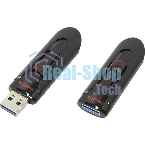 Флешка USB SanDisk CZ600 Cruzer Glide (SDCZ600-256G-G35), 256Gb, USB 3.0, R/W 100/20, черный