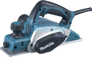Рубанок Makita KP0800X1 Рубанок,620Вт,17000об\м,ширина-82мм,глуб-2.5мм,2.6кг,кор, набор ножей D-07945