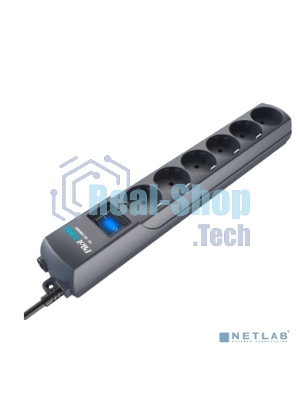 Сетевой фильтр Surge protector Pilot S Max (5 euros + 1GP), 15A/3.5kVA, automatic, 1.8 m, graphite