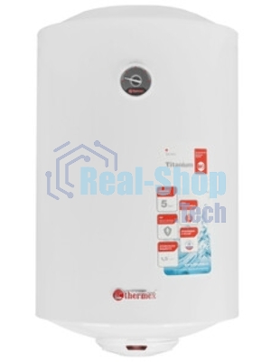 Водонагреватель электрический Thermex TitaniumHeat 80 H белый, накопительный, 80 л, 2 кВт, настенный, горизонтальный, бак с титановым покрытием
