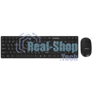 Комплект клавиатура+мышь ExeGate Professional Standard Combo MK260 беспроводной, USB, 1200 DPI, чёрный