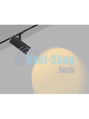 Трековый светильник GL2315 BK черный IP20 24W 3CCT 3000-6400K 48V D65*140