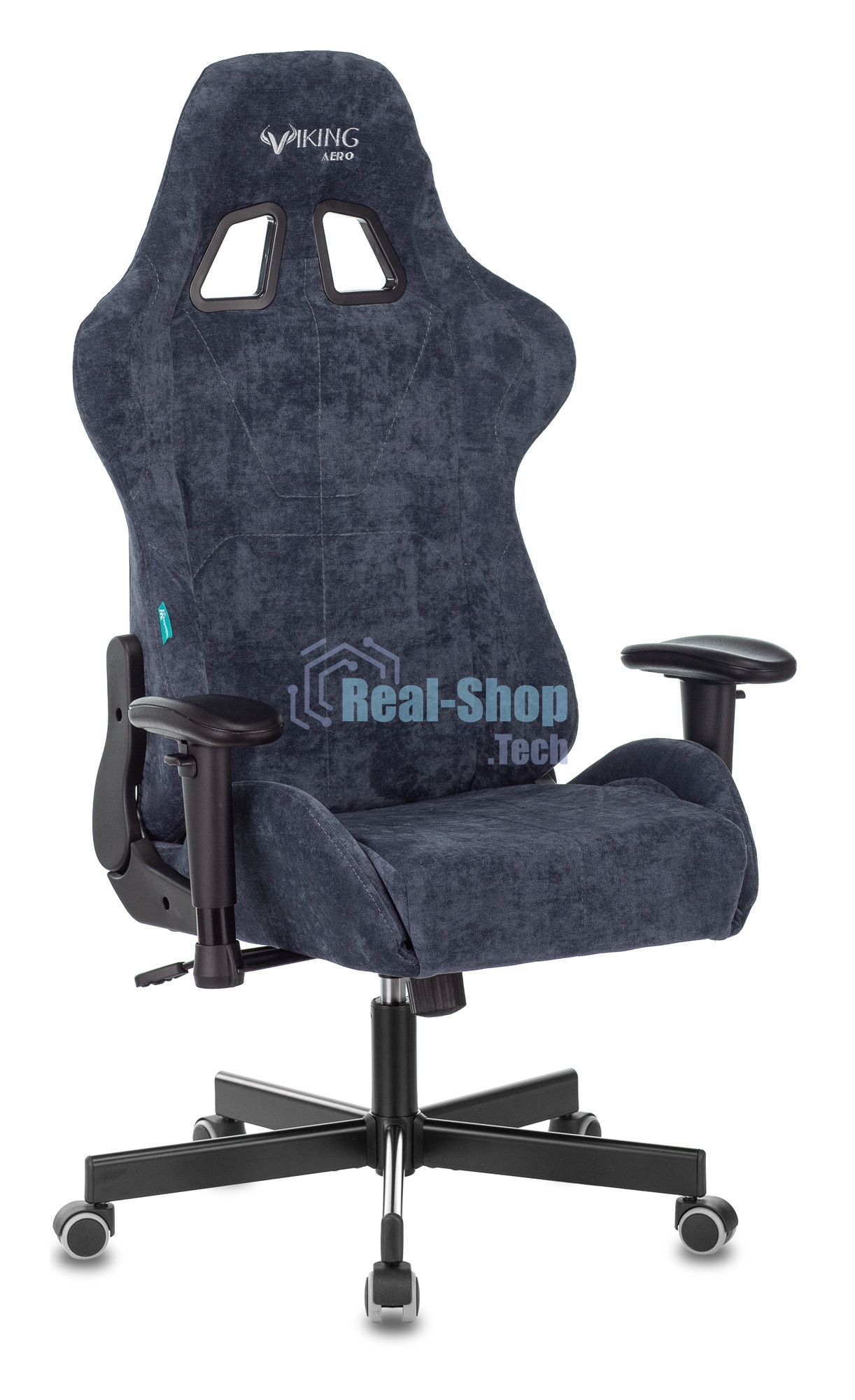Кресло Бюрократ VIKING KNIGHT LT27 FABRIC синий, ткань, 120 кг, механизм качания