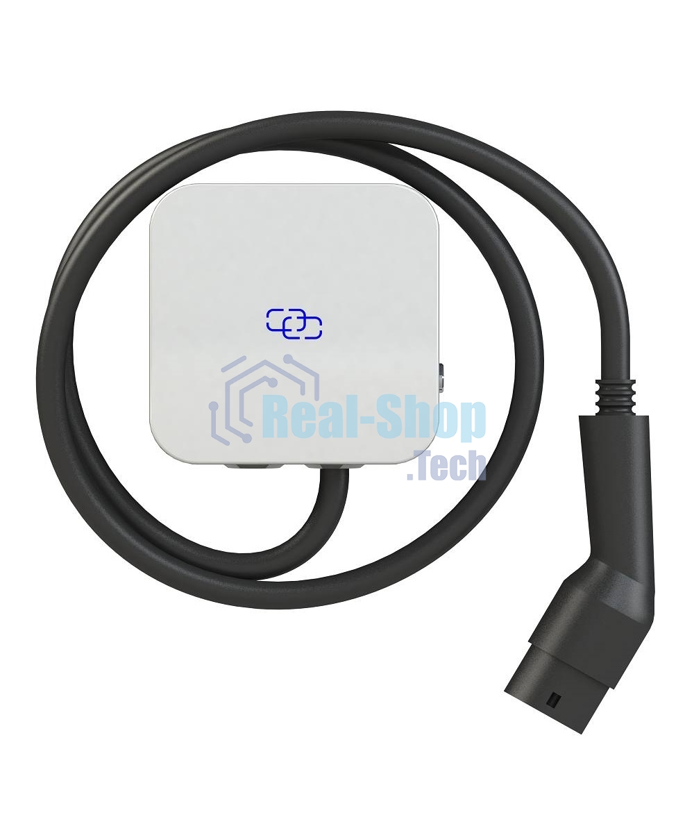 Зарядная станция S'OK SHN10132GbT7KW-5 Green Energy, 1-фаза, 7kW (32A/230V),Bluetooth(APP), RFID, IP65, GbT, 5м кабель
