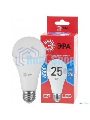 Лампа светодиодная ECO LED A65-25W-865-E27 R (диод груша 25Вт холодн. E27) (10/100/1200) Эра Б0048011
