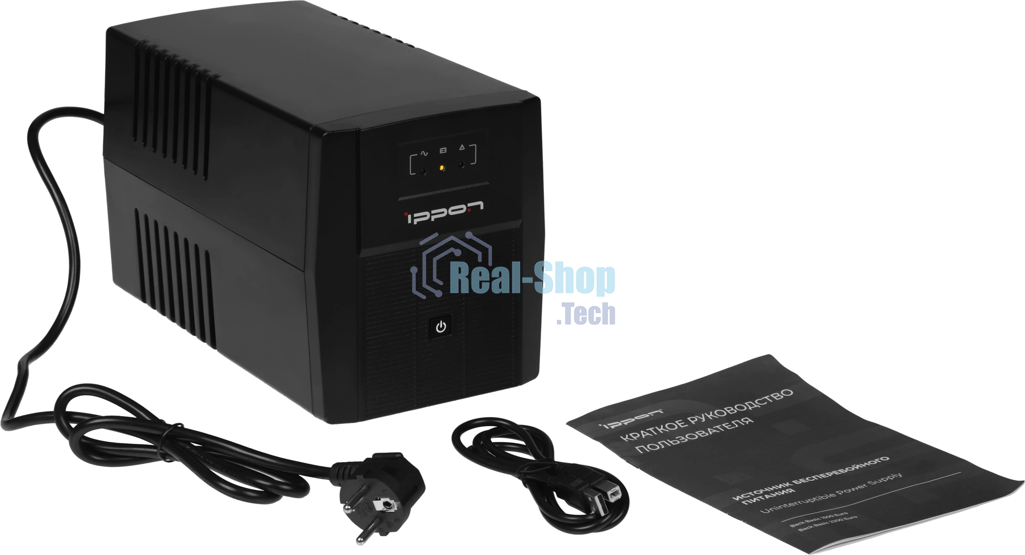 Источник бесперебойного питания Ippon Back Basic 1500 Euro / 1500 ВА / 900 Вт / 4 x CEE 7 (евророзетка)