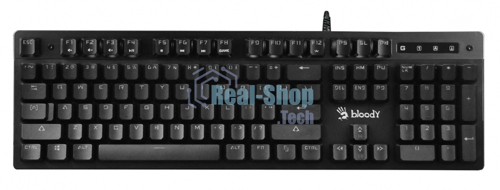 Клавиатура проводная A4Tech Bloody B500N USB серый